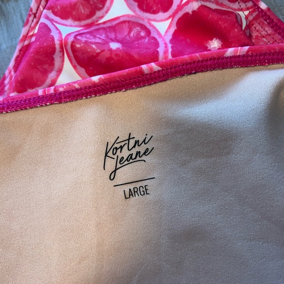 NWOT Kortni Jeane Pink Citrus Bikini Bottom - Picture 3 of 3